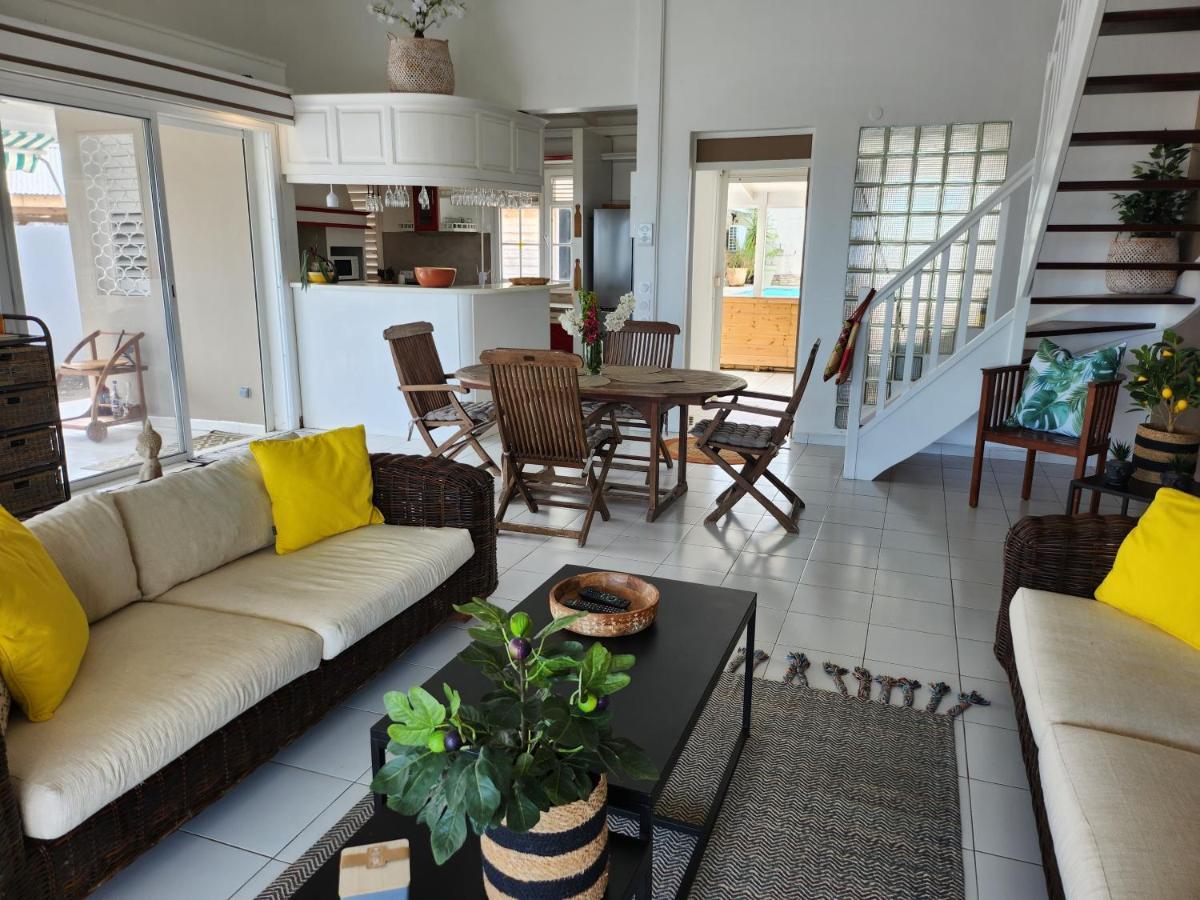 Villa 6-10 Pers, Vue Mer, Piscine Privee, Plage A Pieds Le Gosier  Εξωτερικό φωτογραφία