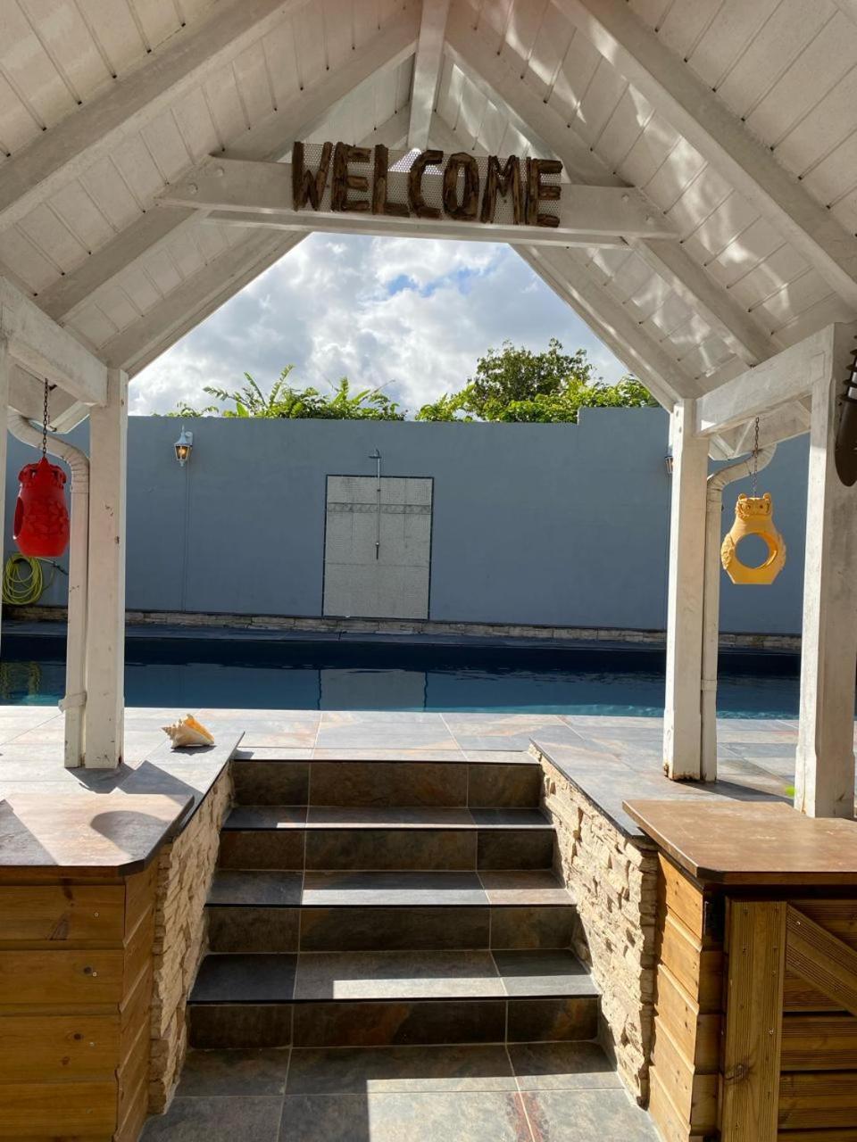 Villa 6-10 Pers, Vue Mer, Piscine Privee, Plage A Pieds Le Gosier  Εξωτερικό φωτογραφία