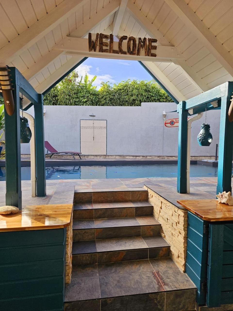 Villa 6-10 Pers, Vue Mer, Piscine Privee, Plage A Pieds Le Gosier  Εξωτερικό φωτογραφία